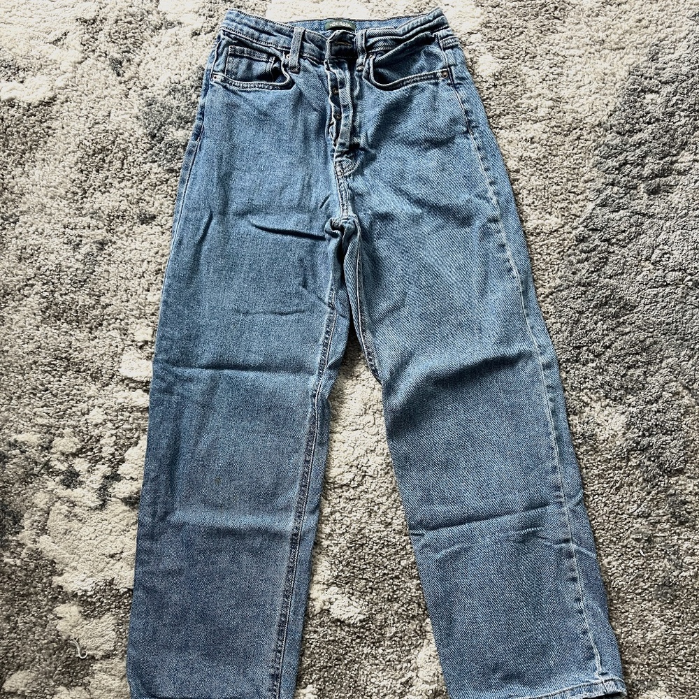 High rise straight jean